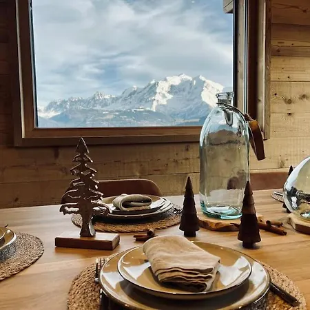 Alpesi faház Vue Mont-blanc Imprenable Combloux